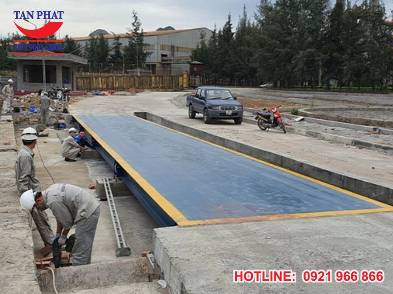 Hình ảnh thực tế cầu cân xe ô tô