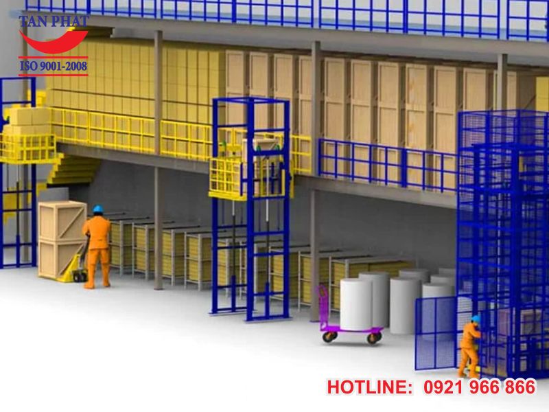 Lựa chọn kích thước thang nâng công nghiệp phù hợp