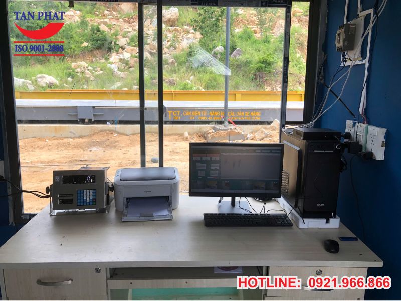 Nhà điều hành trạm cân điện tử 120 tấn lắp đặt tại Bình Thuận