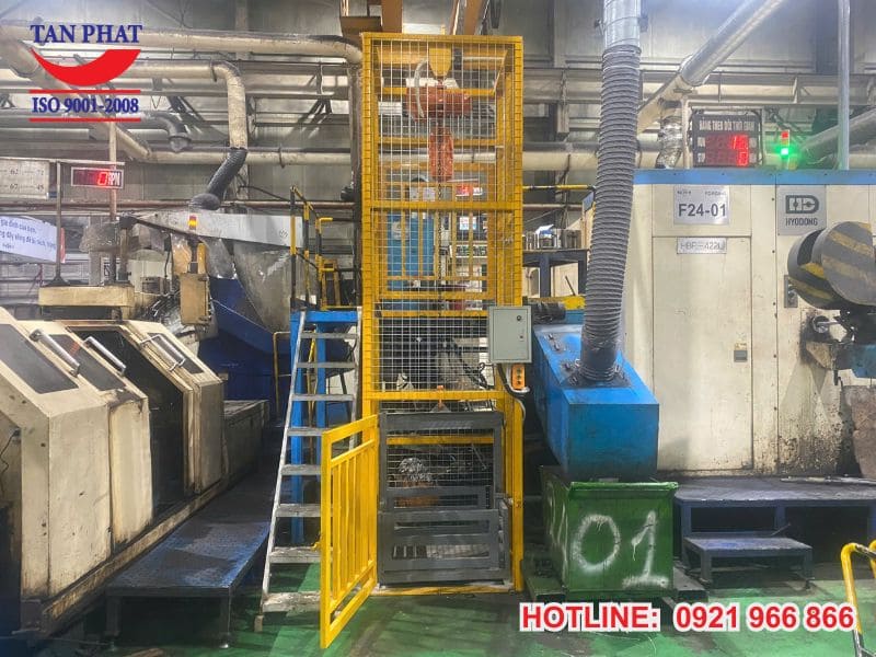 Bàn Giao Thang Nâng Hàng 500kg Tại Hải Dương