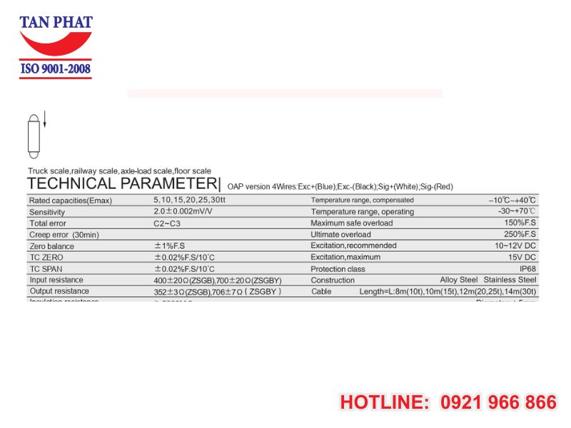 Datasheet cảm biến lực ZSGB Keli