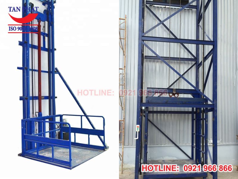Ứng dụng của thang nâng hàng 250kg