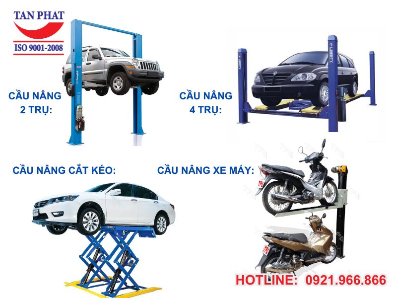 Cầu Nâng Xe Chính Hãng - Đa Dạng Mẫu Mã, Bền Bỉ, An Toàn