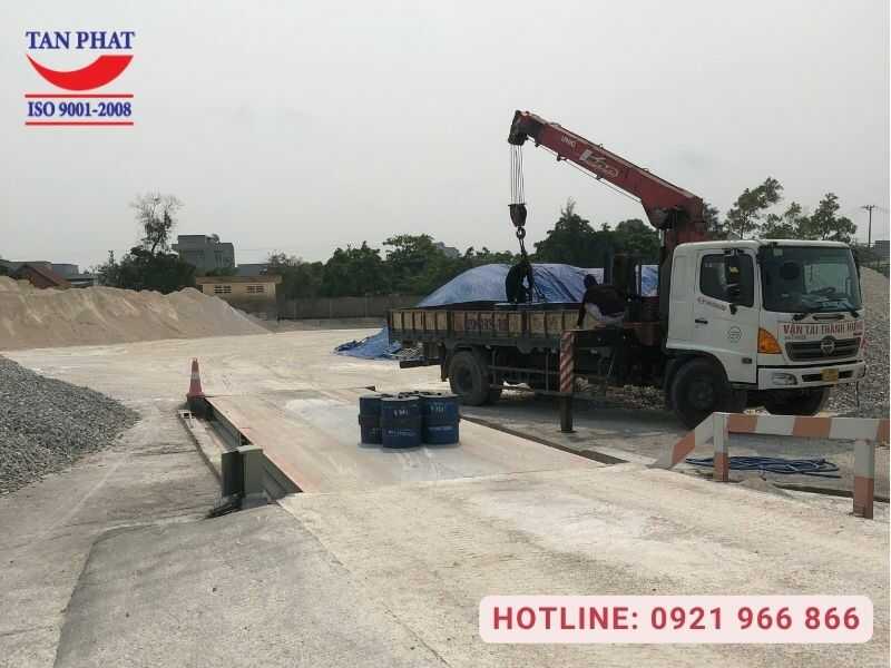 Kiểm định cân ô tô 40 tấn tại Quảng Đức, Quảng Ninh