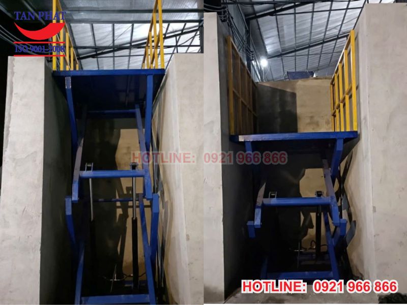 Thang nâng cắt kéo chữ X nâng hạ êm mượt