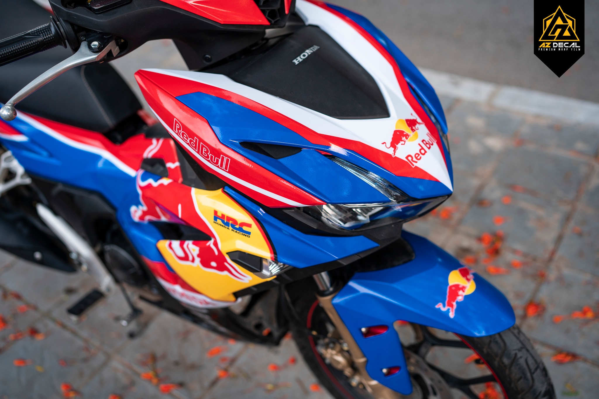 Dán tem trùm Winner X v3 phong cách Red Bull tại Azdecal