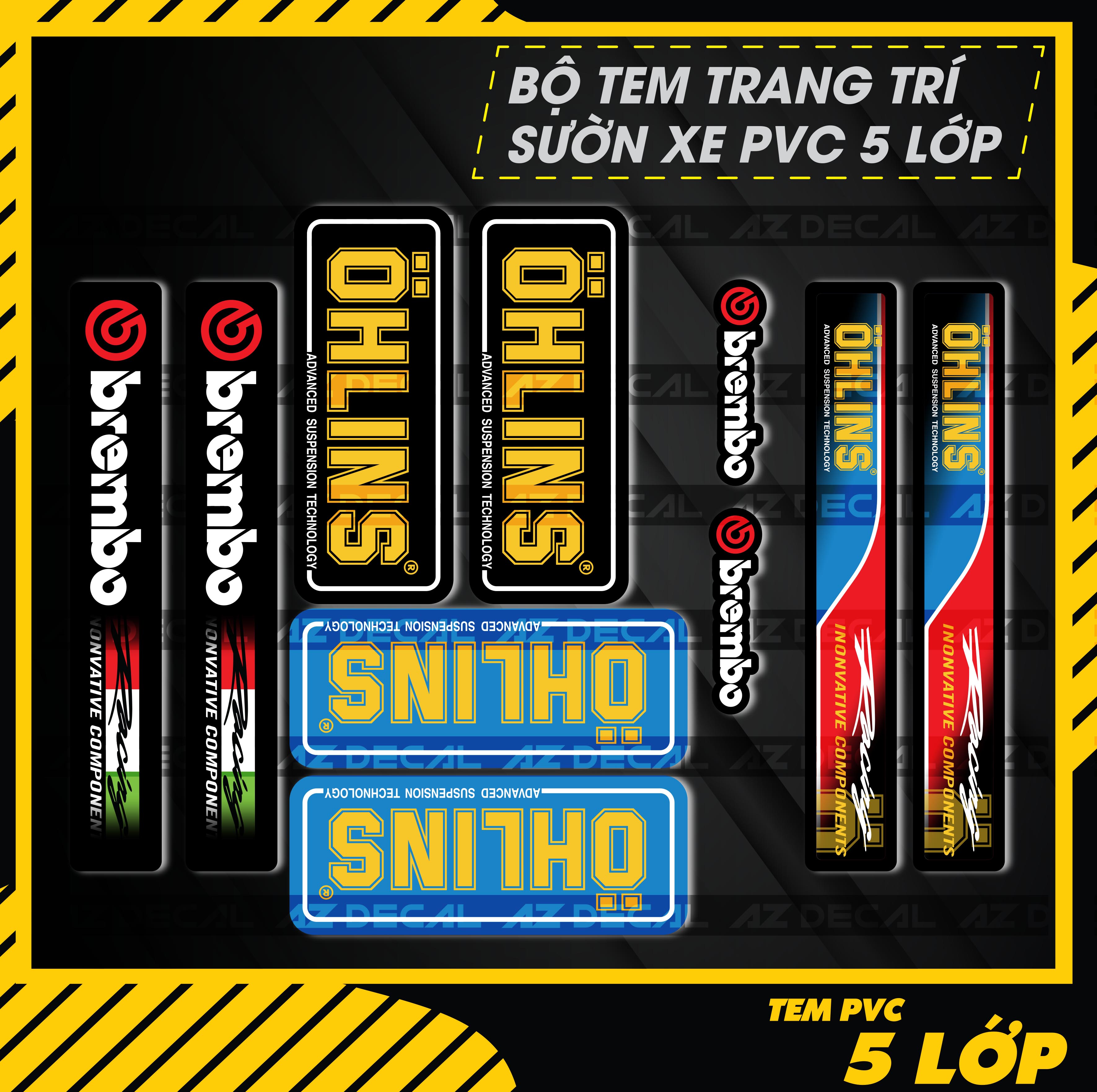 Tem dán phuộc trước Ohlins