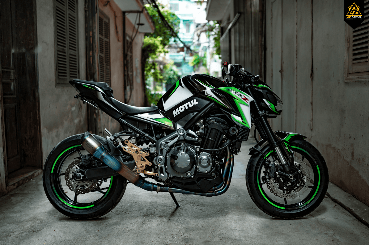 Tem trùm thiết kế xe Kawasaki Z900