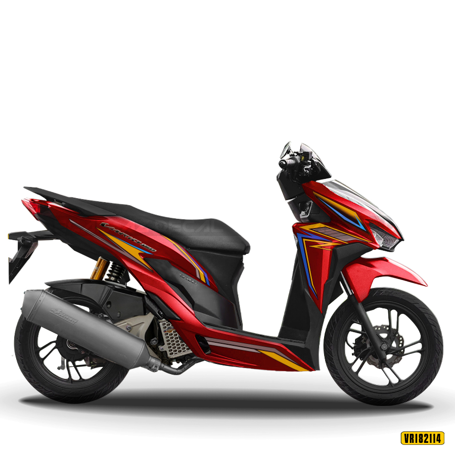 Mẫu decal dán xe Vario đỏ đẹp nhất 2022