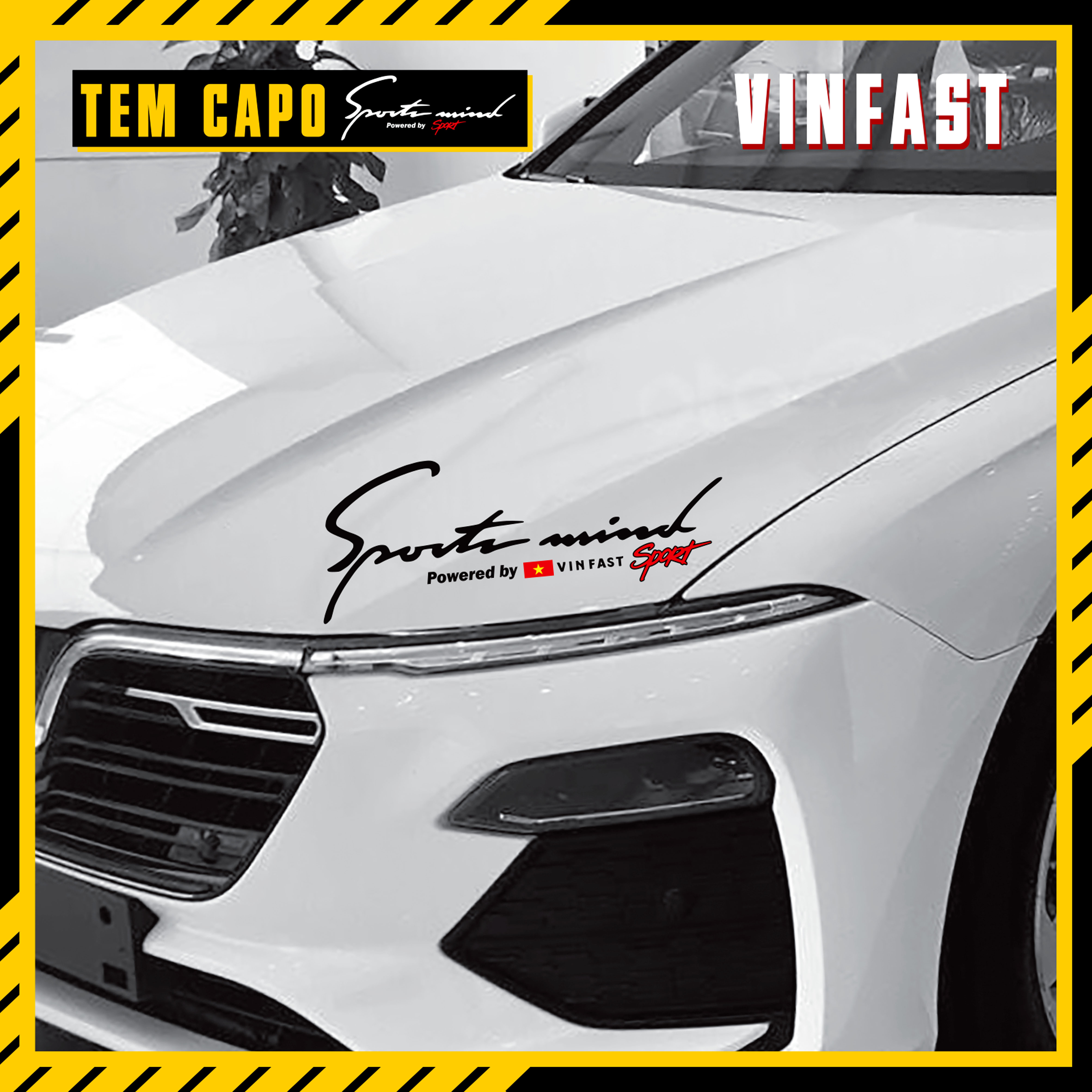 Decal dán xe VinFast mẫu Sport Mind - Hình thực tế