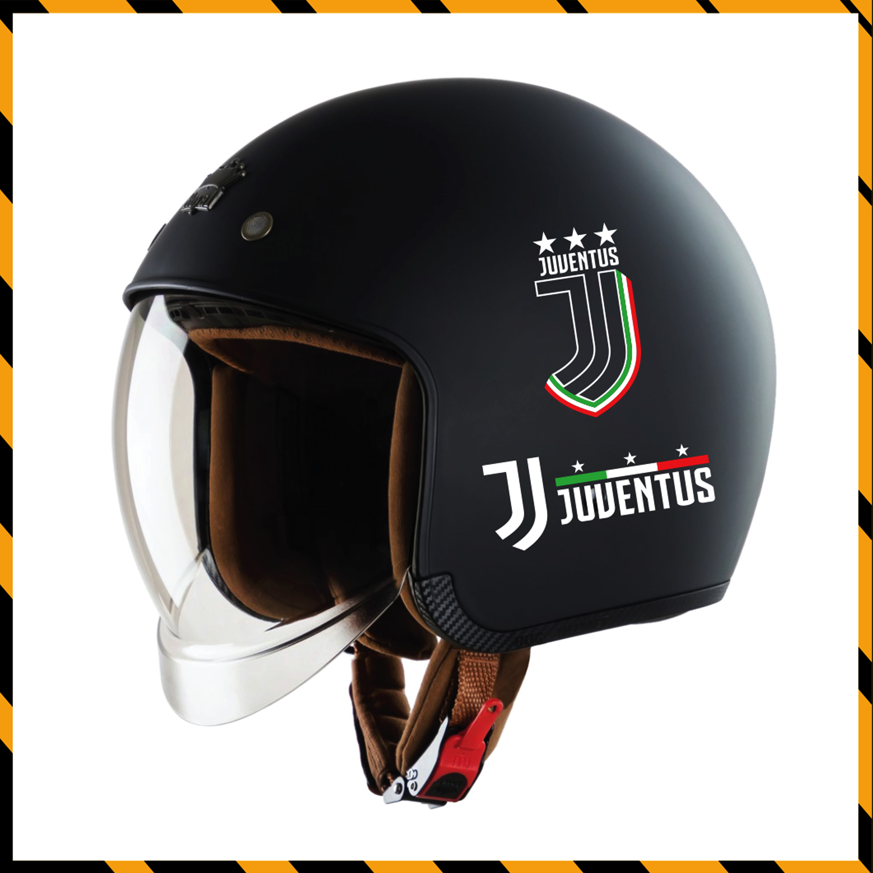 Sticker CLB Juventus dán mũ bảo hiểm đẹp