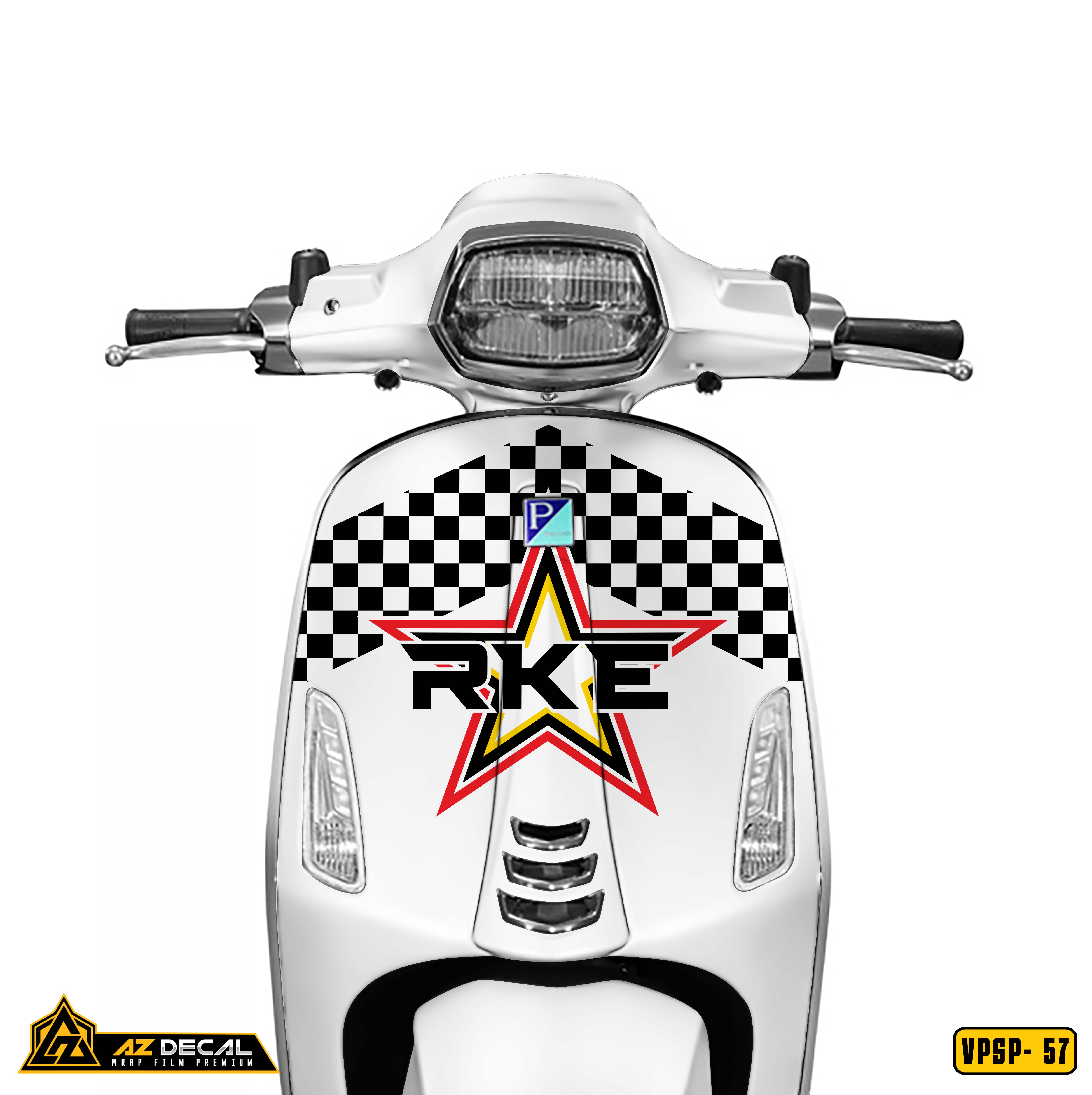 Decal dán xe Vespa Sprint / Primavera mẫu RKE