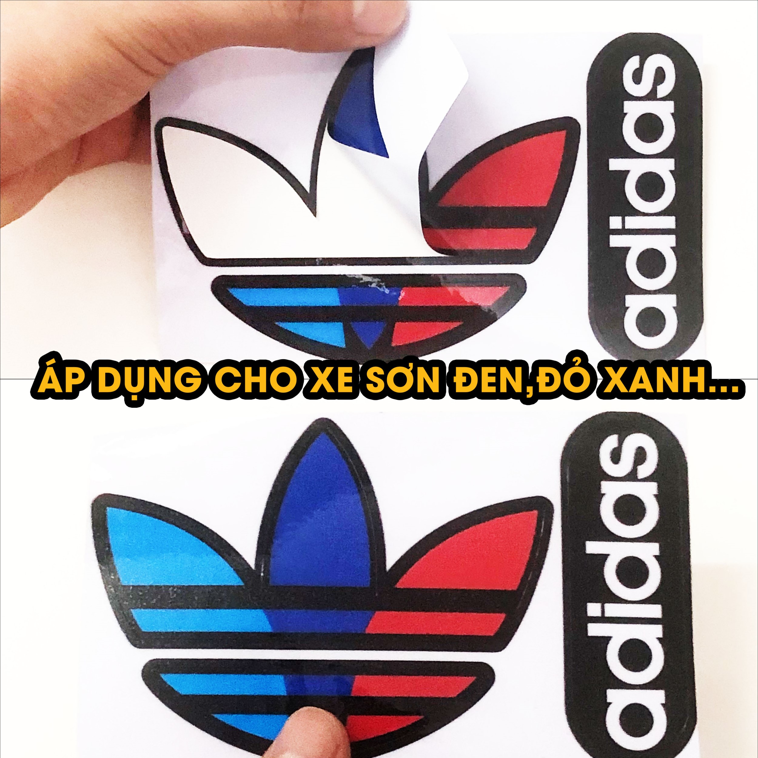 Decal ADIDAS01 mẫu AMG nền đen