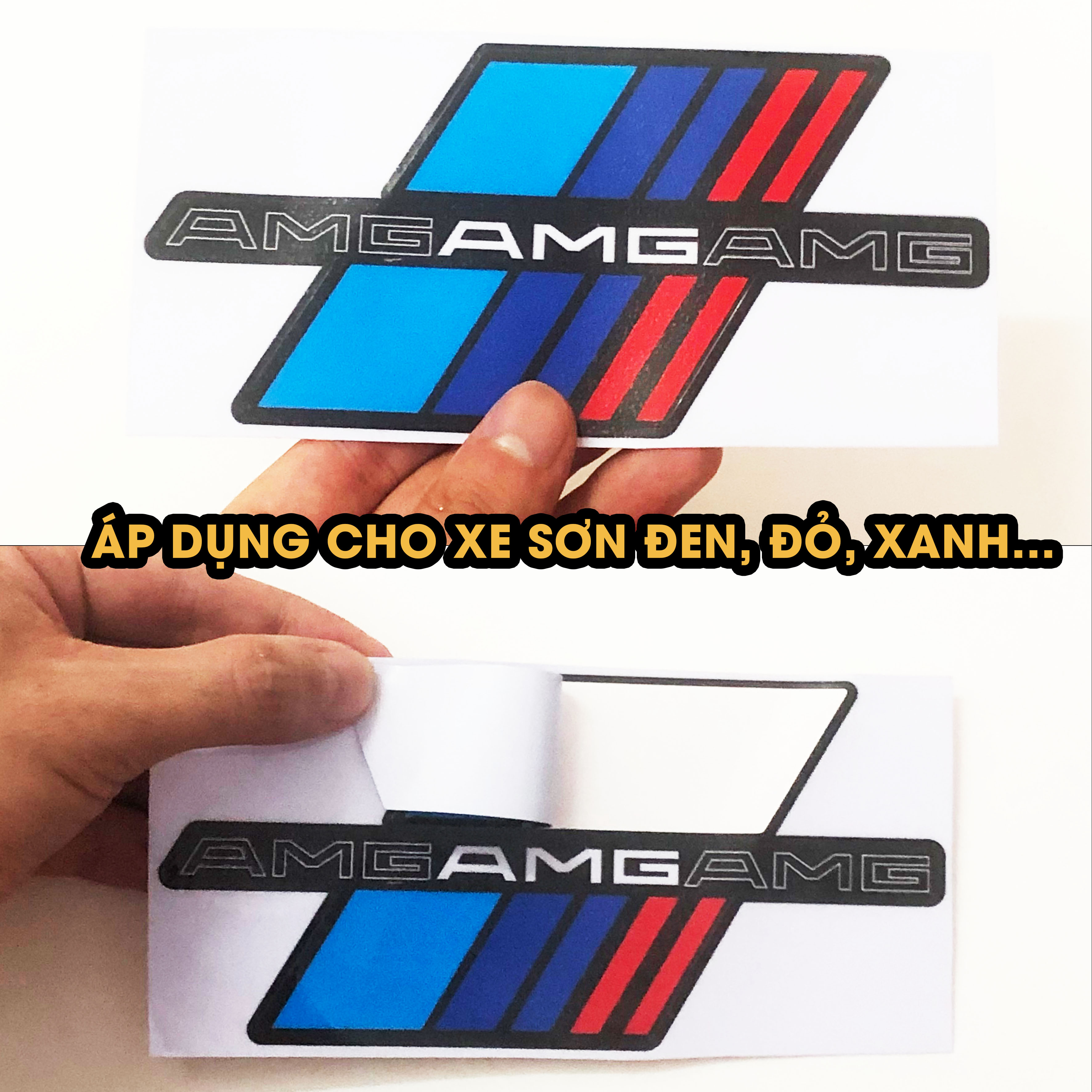 Decal AMG01 mẫu AMG nền đen