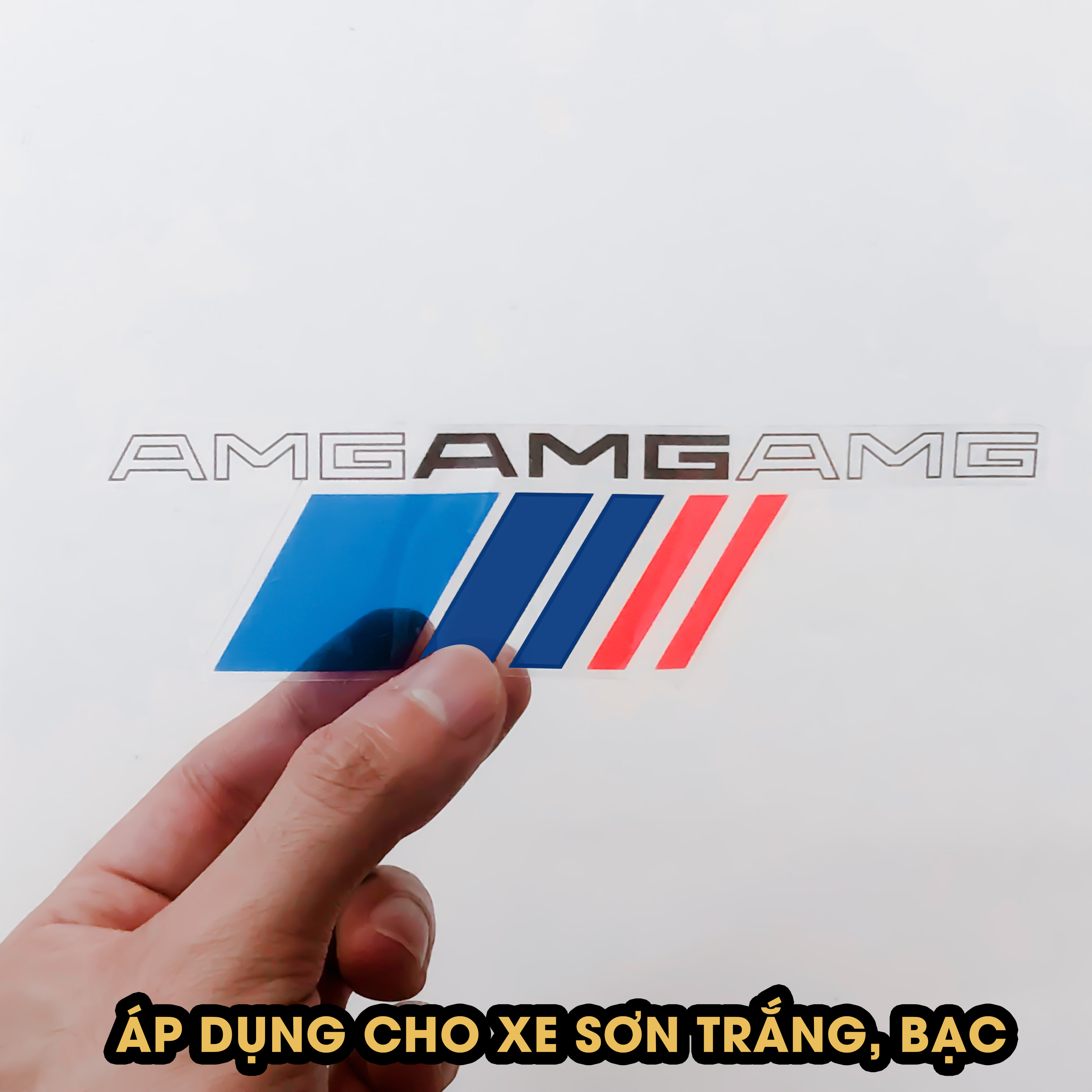 Decal AMG01 mẫu AMG nền trong