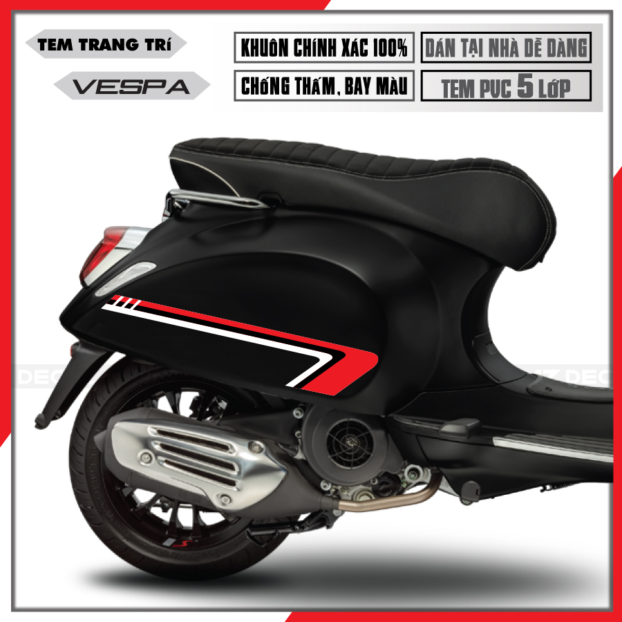 Tem Xe Vespa | VP14 | Thiết Kế S-Line