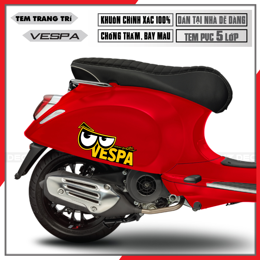 Tem Xe Vespa | VP13 | Thiết Kế Đôi Mắt