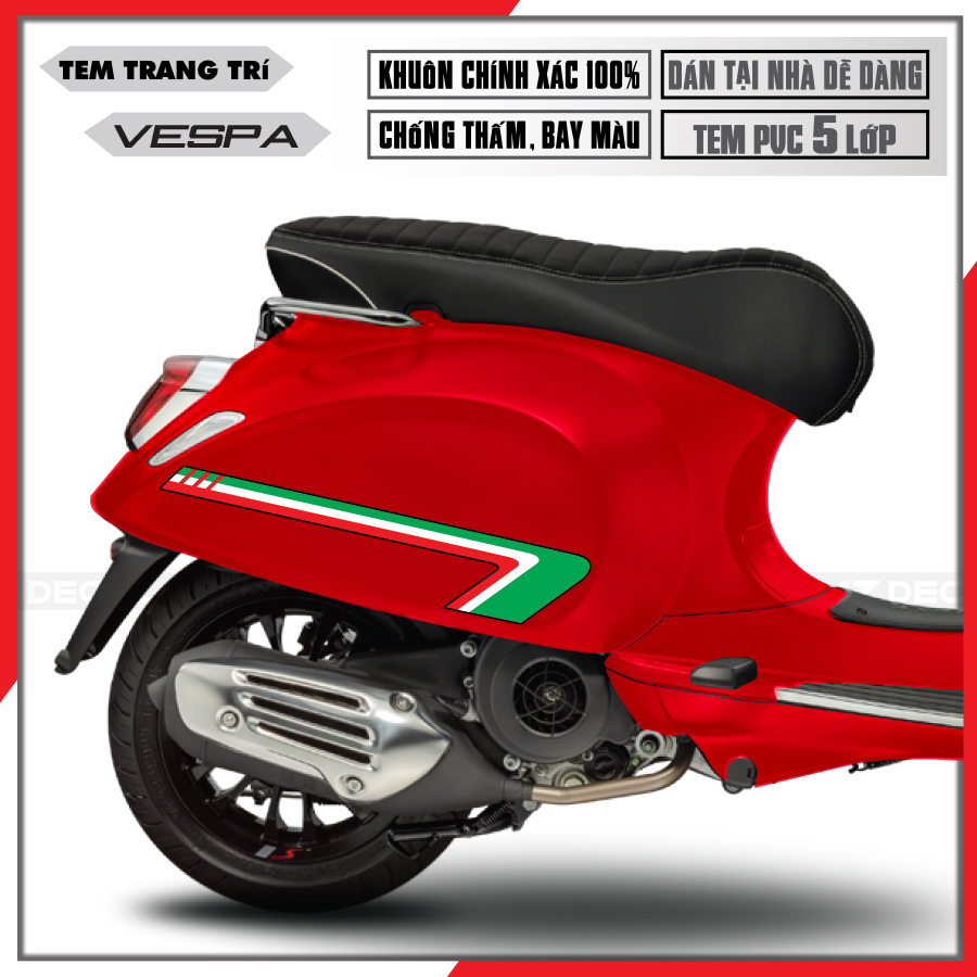 Tem Xe Vespa | VP14 | Thiết Kế S-Line