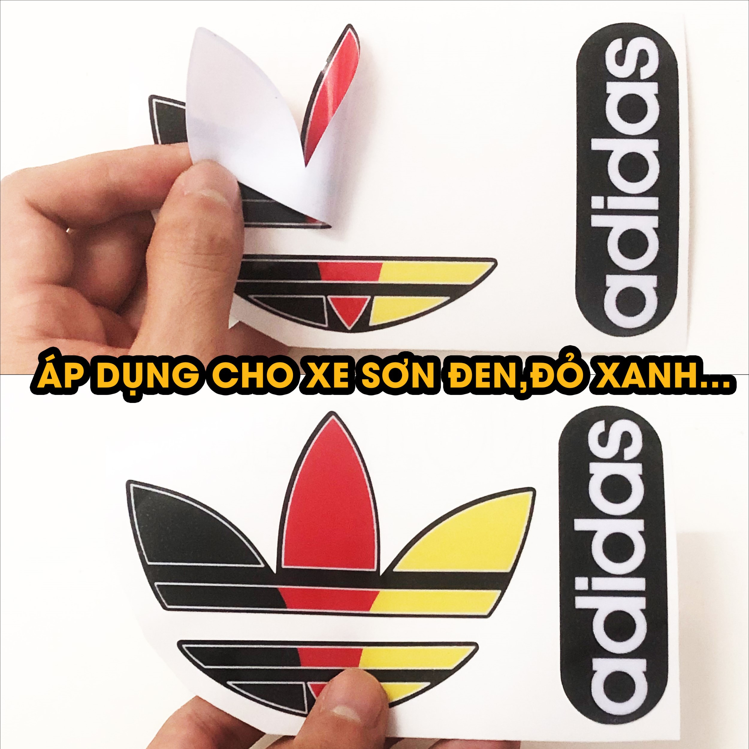 Decal ADIDAS01 mẫu Đức nền đen