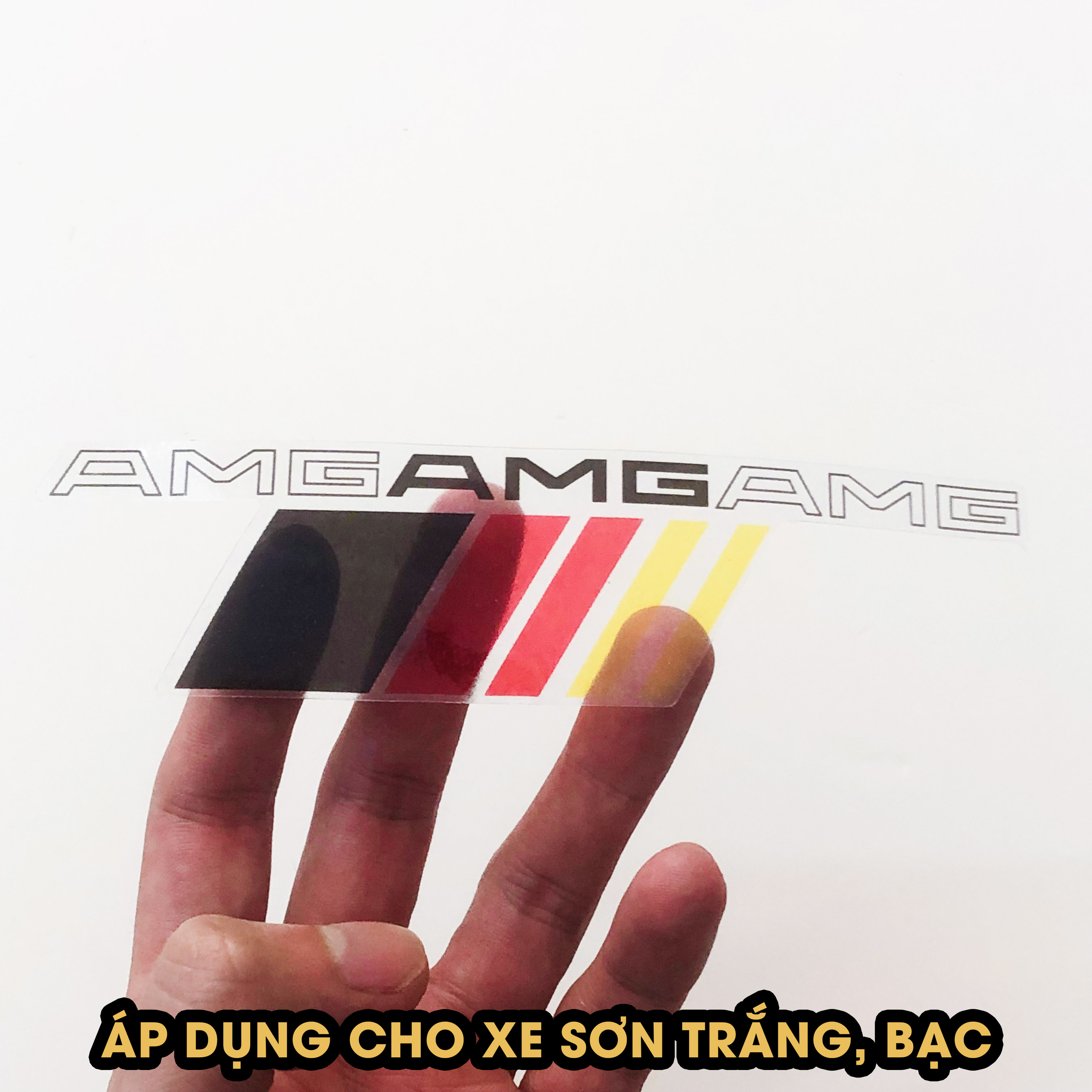 Decal AMG01 mẫu Đức nền trong