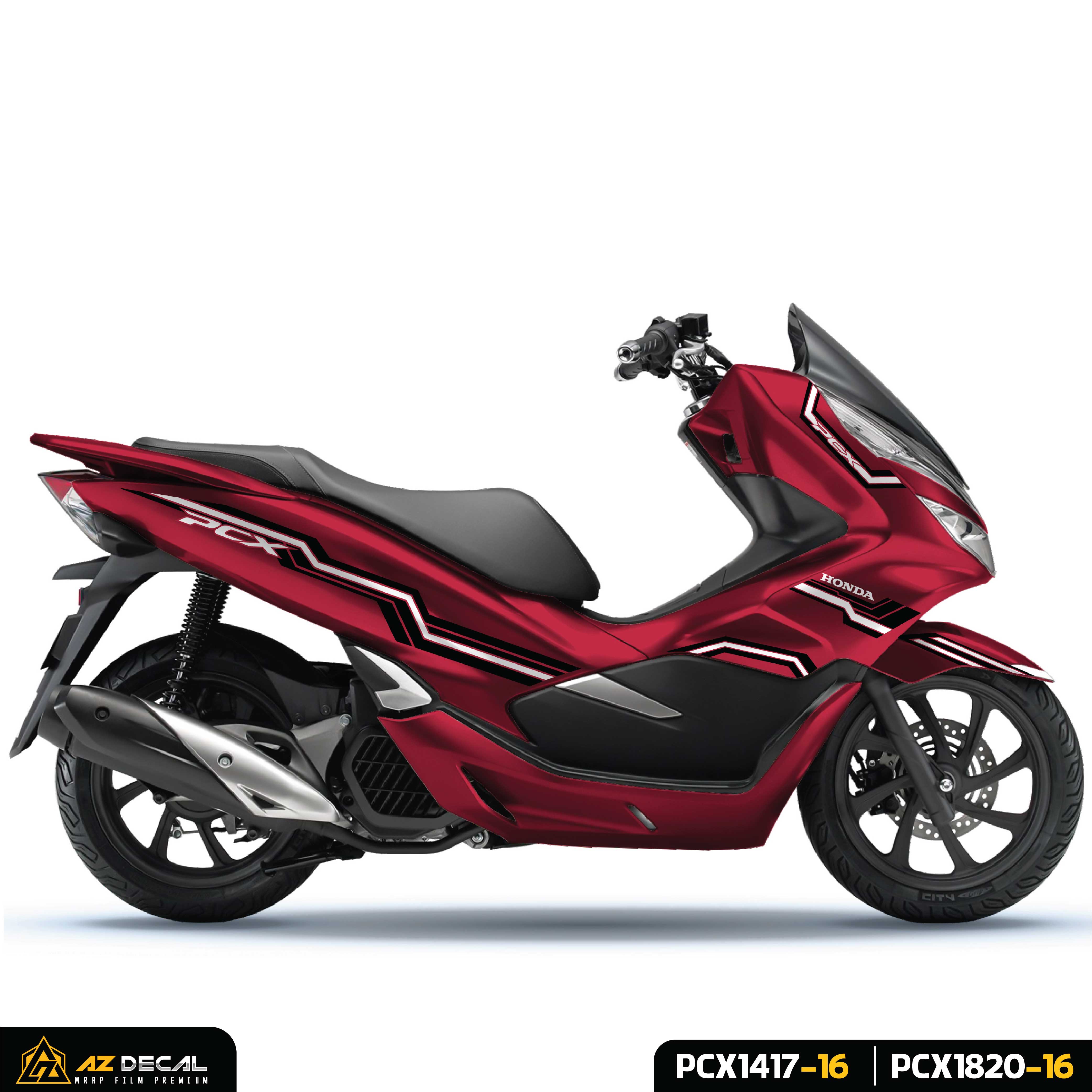 Mẫu dán xe PCX 125 150 đỏ đẹp