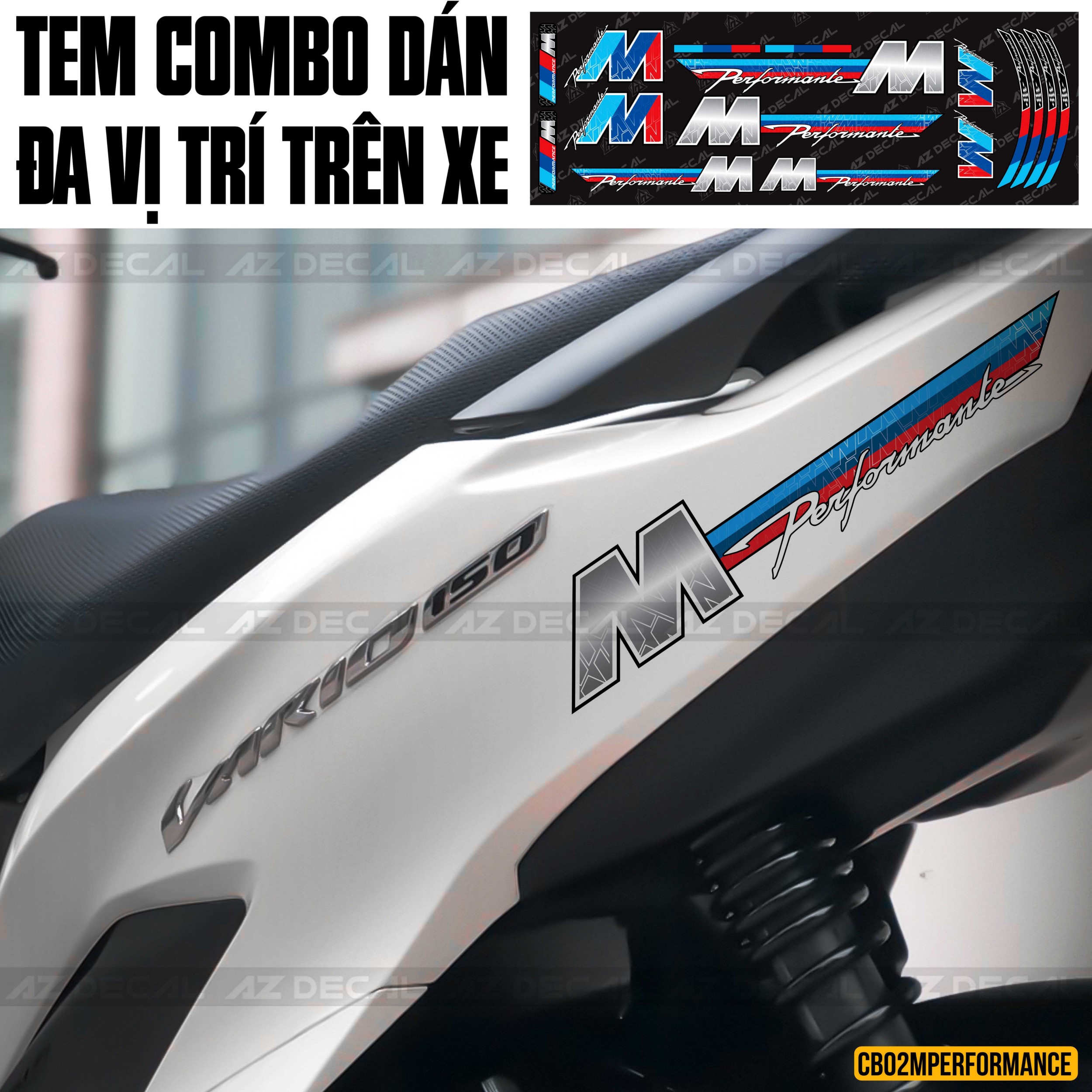 Tem M Performance dán xe Honda Vario