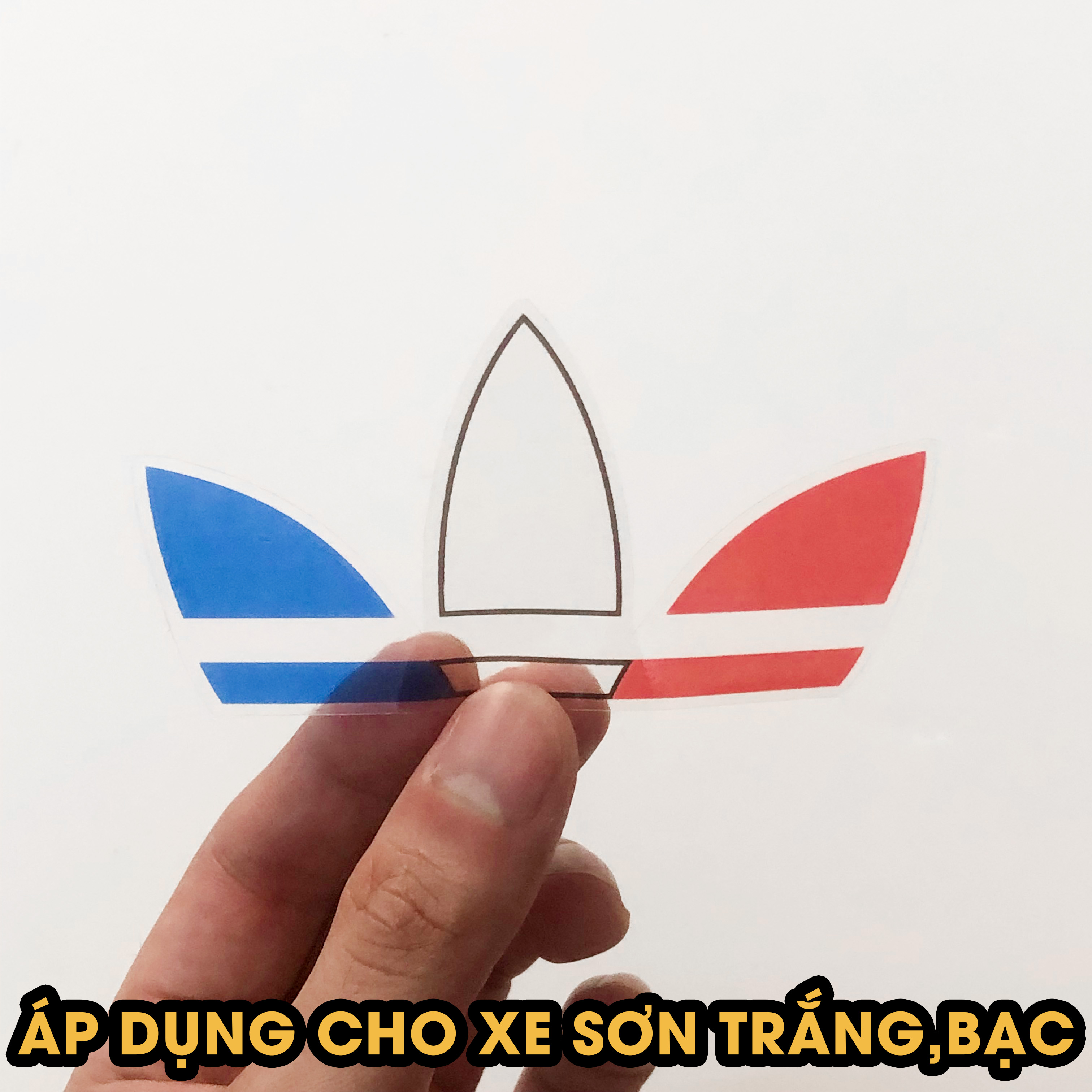 Decal ADIDAS01 mẫu Pháp nền trong