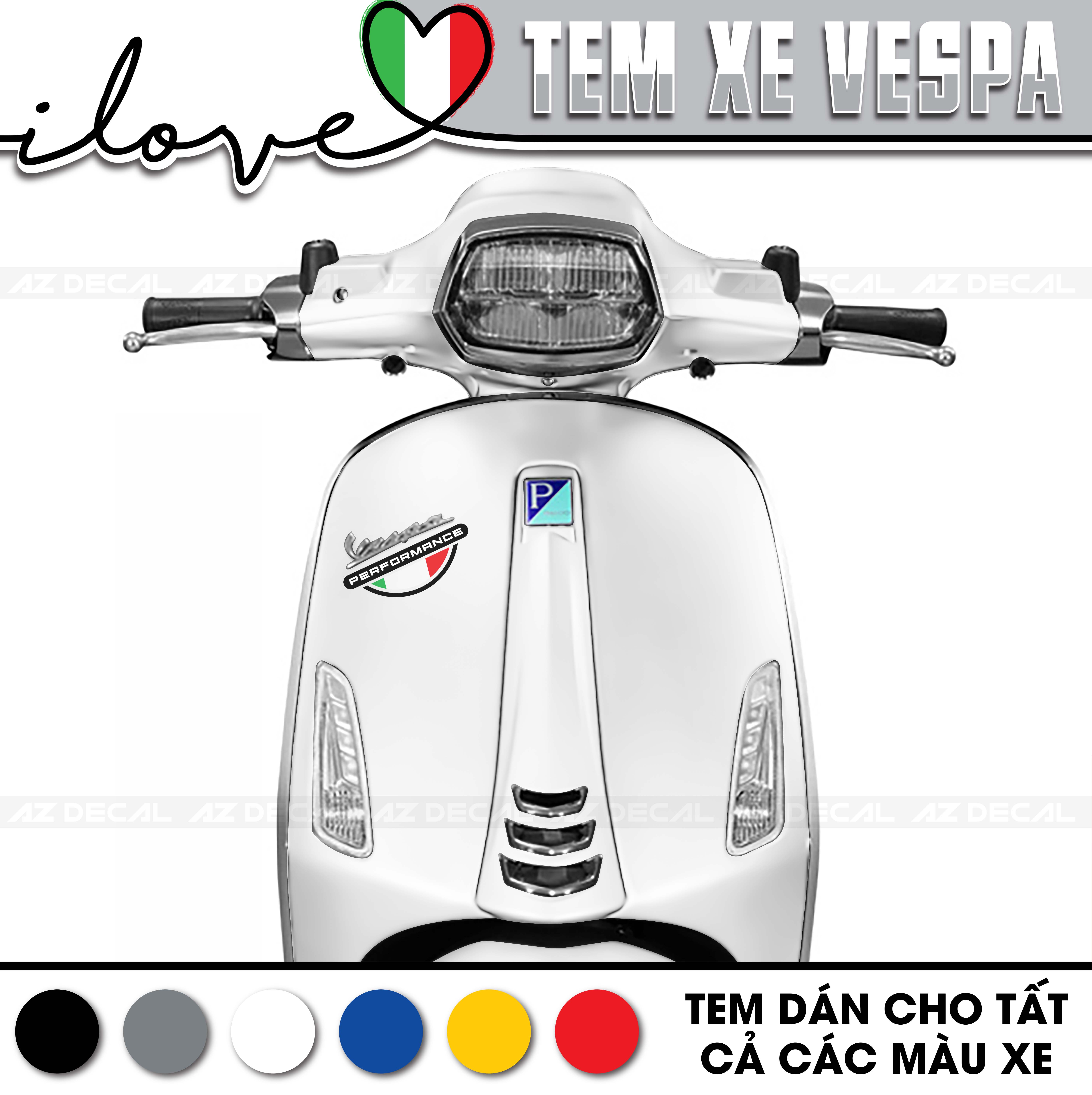 Tem dán mặt nạ Vespa