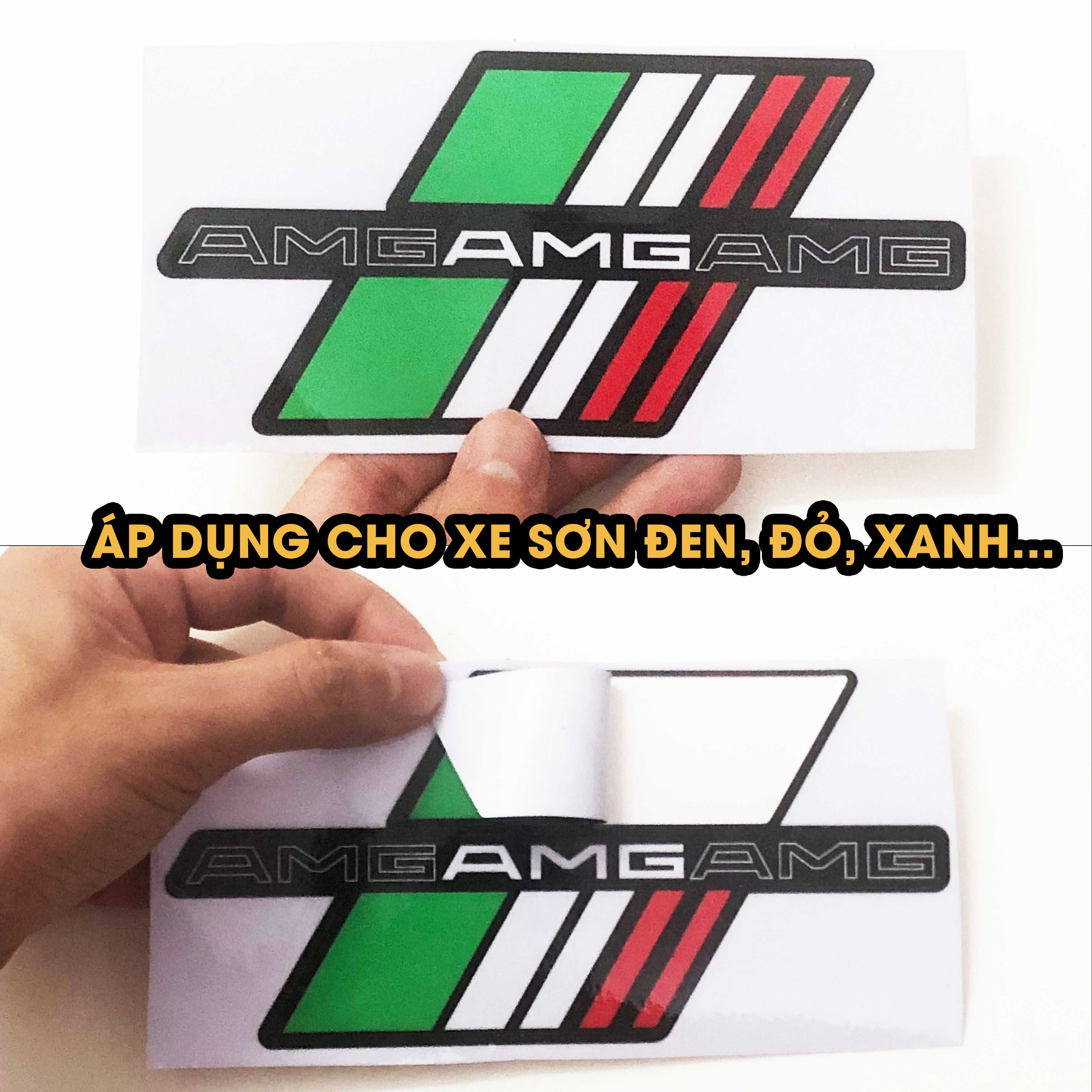 Decal AMG01 mẫu Italia nền đen