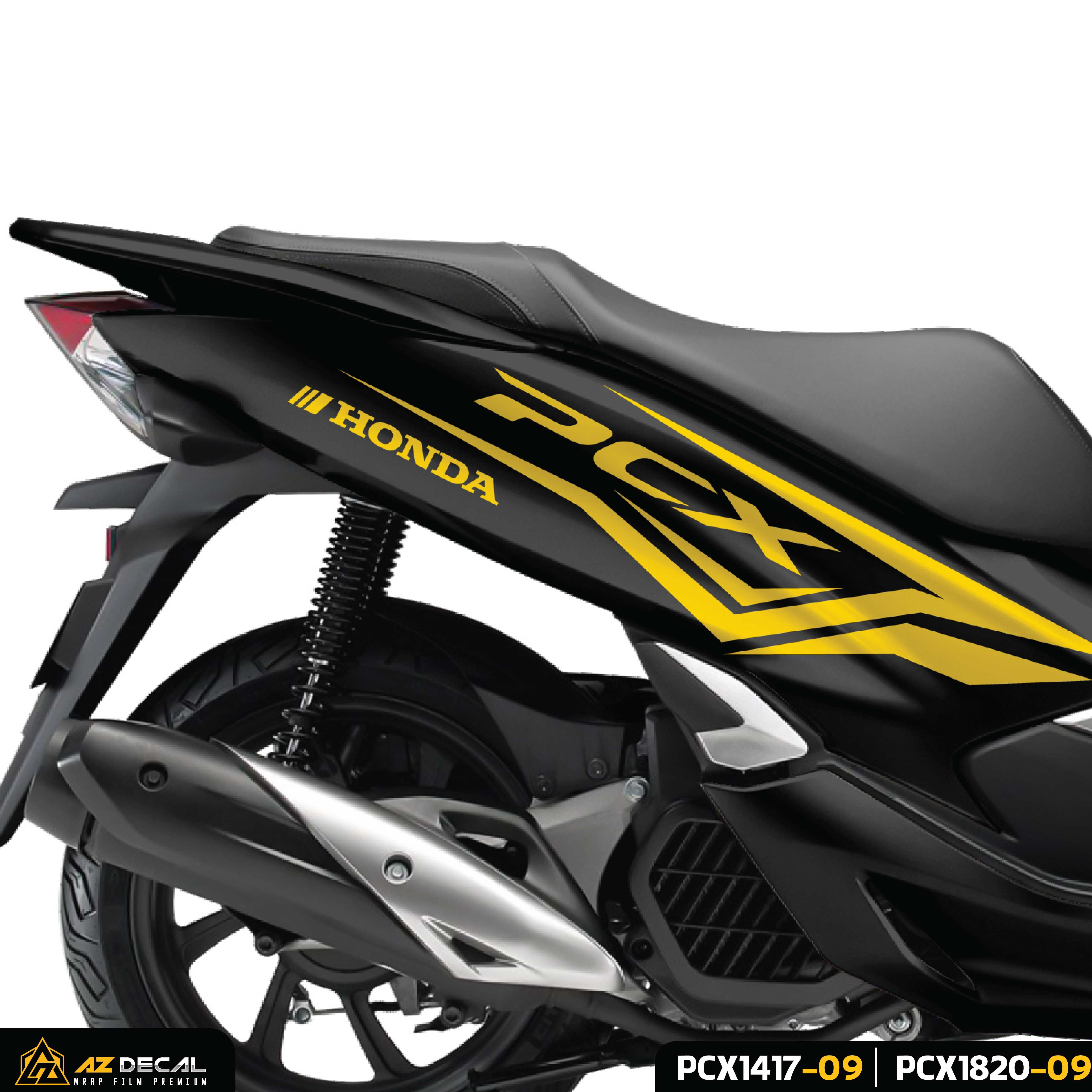 Dán decal xe Honda PCX 125 150 160 màu đen vàng