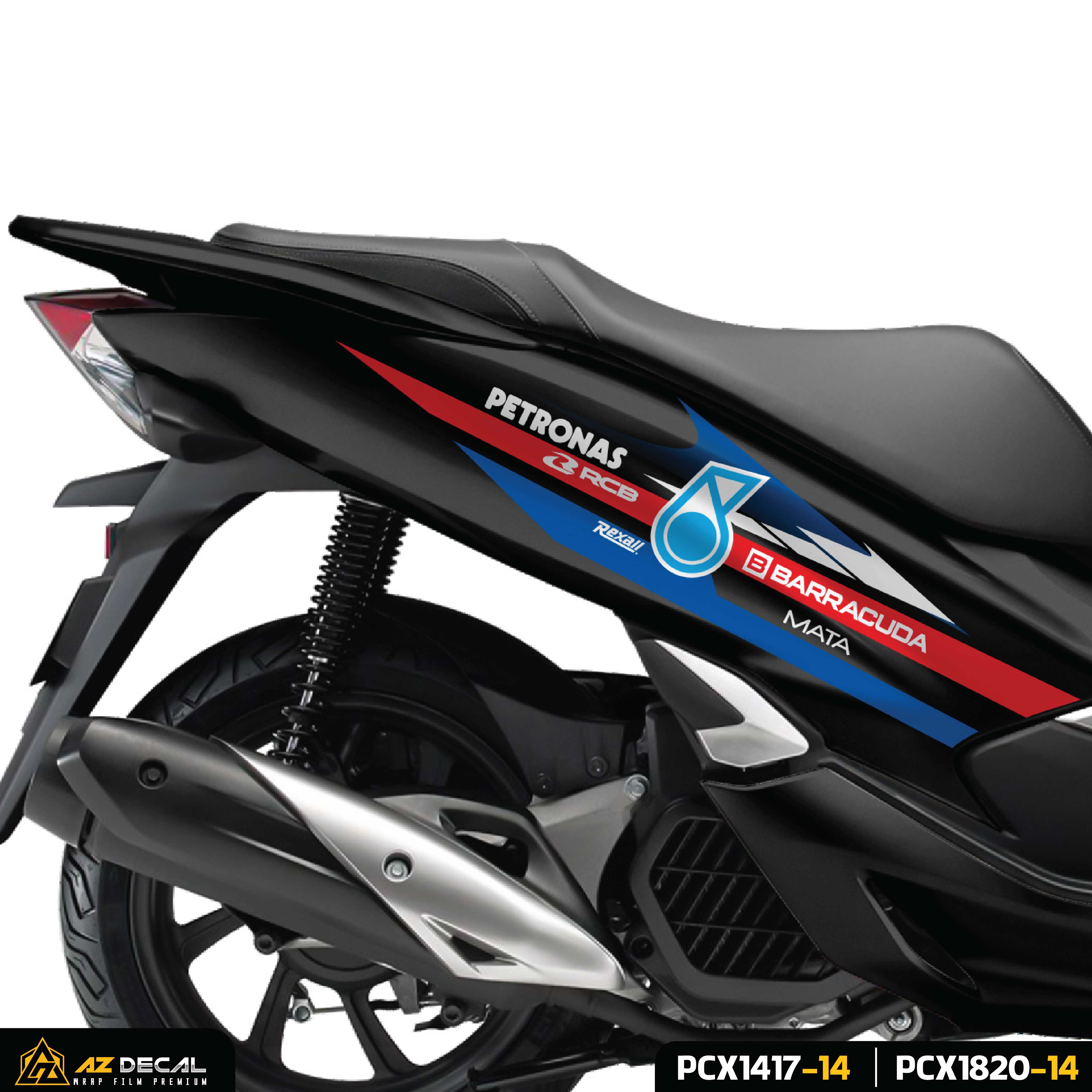 Decal dán xe Honda PCX 2014 - 2020 mẫu Petronas