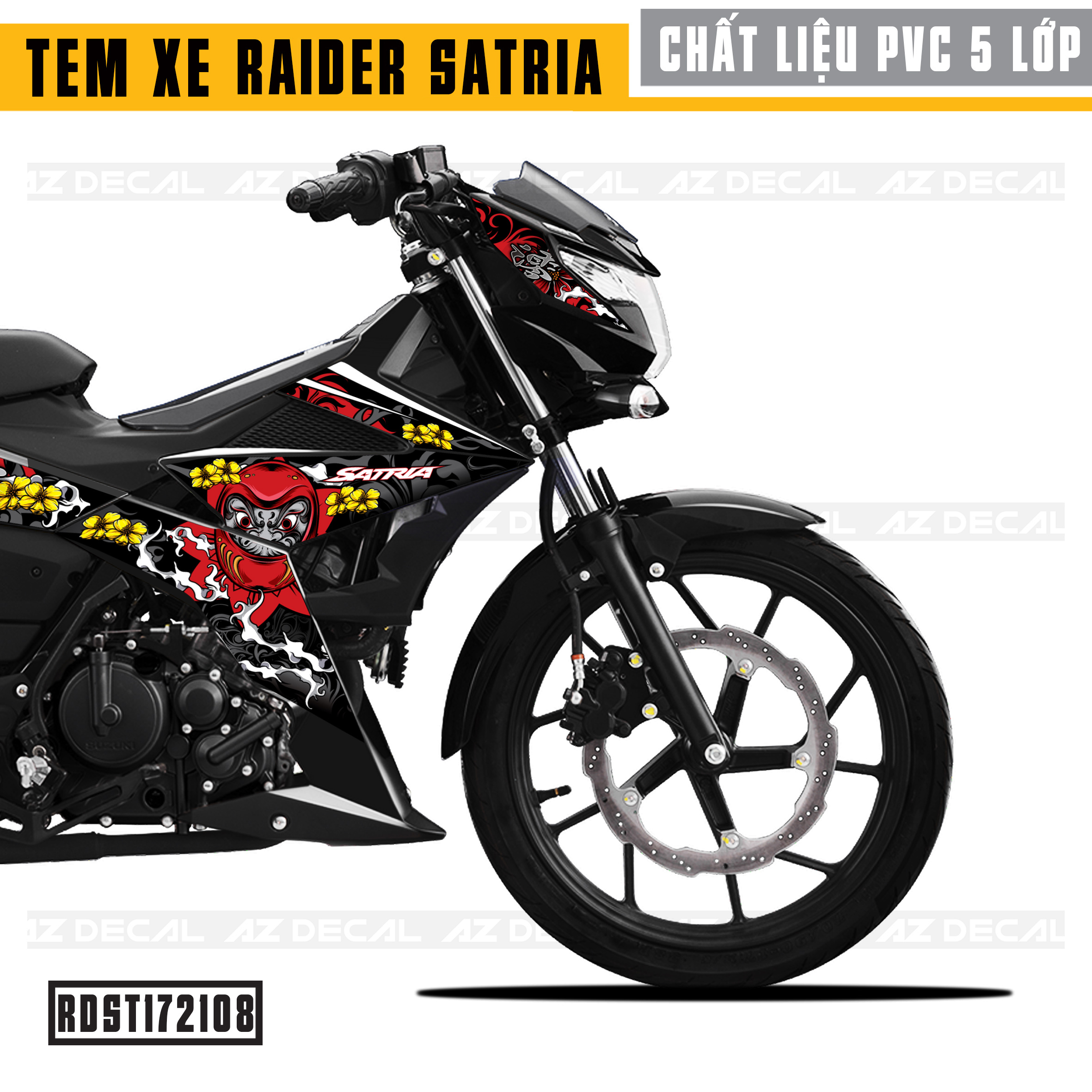 Tem Xe Suzuki Raider mẫu 09 - Cận Cảnh