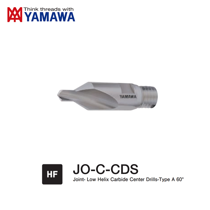 Đầu Khoan Tâm Carbide Độ Xoắn Thấp Loại A 60 độ JO-C-CDS Yamawa