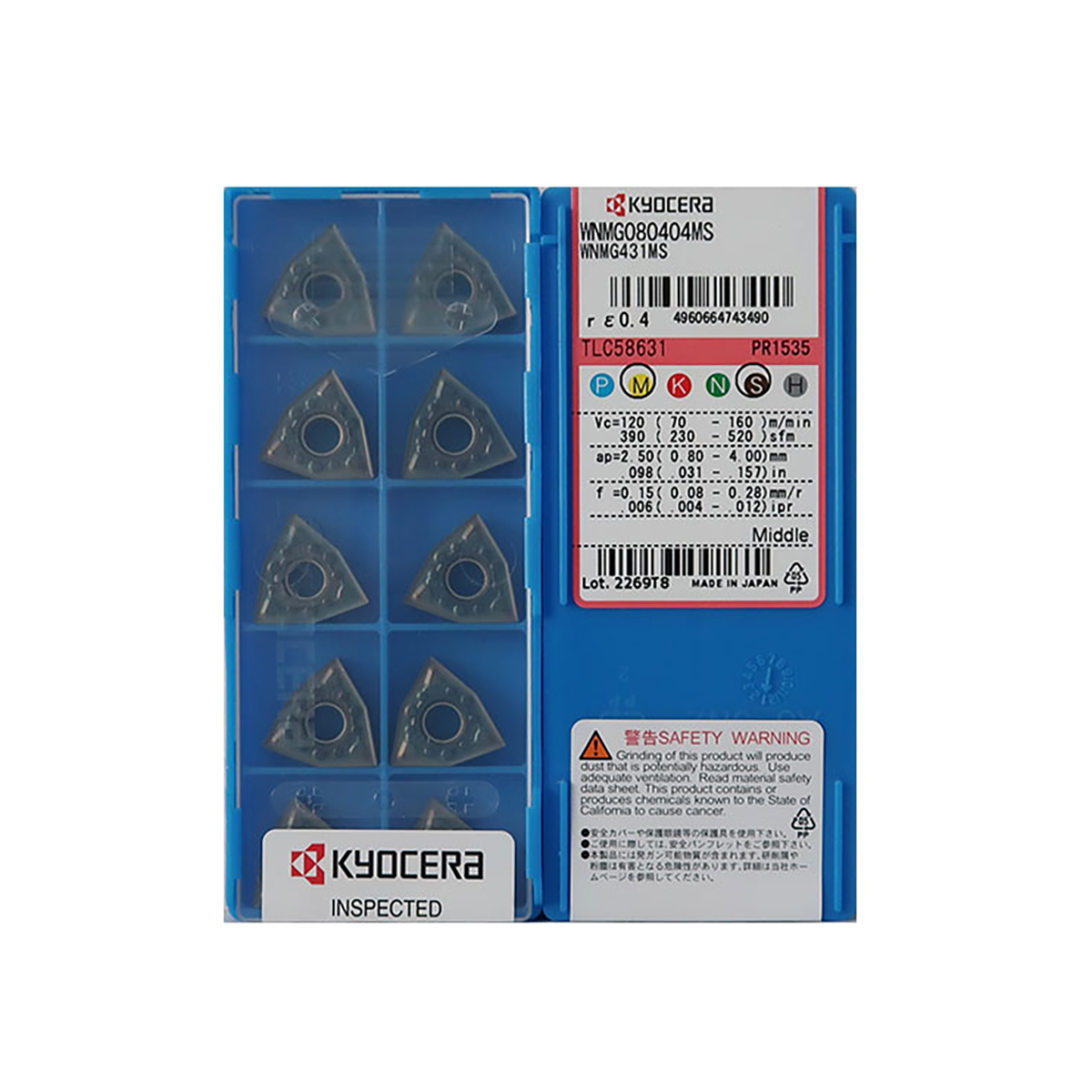 Chíp tiện WNMG080404MS-PR1535