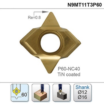 Dao Spot Drill 60 Độ Nine9 N9MT11T3P60