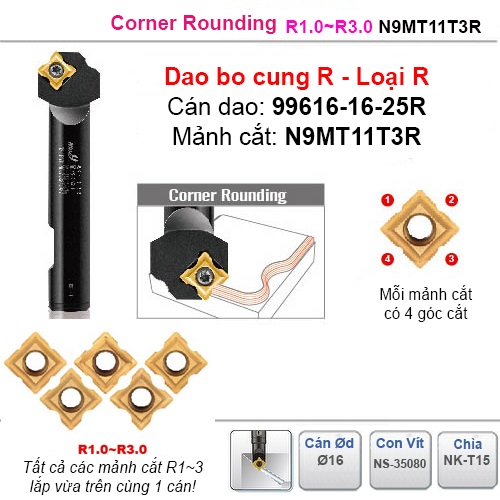 Dao bo cung R1~3 Nine9 N9MT11T3R