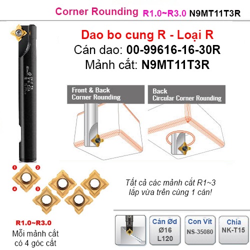 Dao bo cung R1~3 Nine9 N9MT11T3R