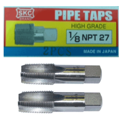 Bộ Taro Ren Ống Côn 2 Cây Chuẩn Mỹ NPT SKC-804 Nhật bản