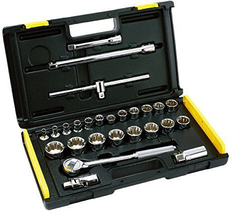 Bộ tuýp Stanley 86-477-6 1/2", DR 6PT, 27 chi tiết