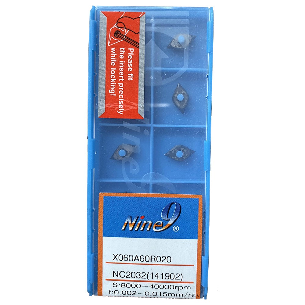 Mảnh Dao Chạy Chữ X60, 60 Độ X060A60R020-NC2032 Nine9