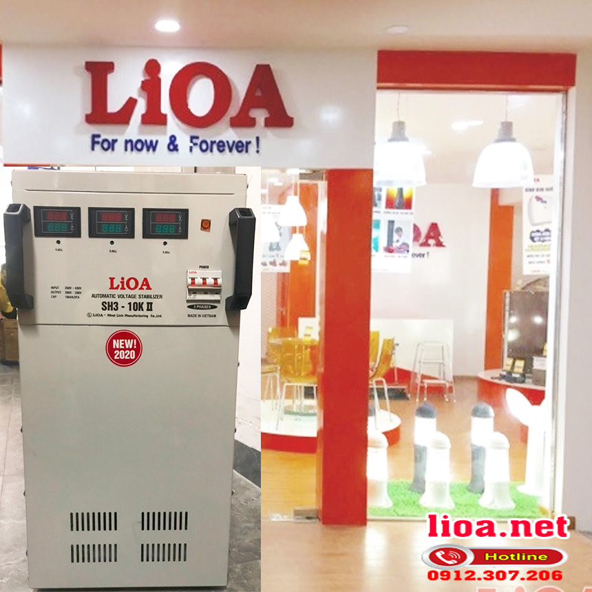 Ổn áp LiOA 3 pha 10kva giá bao nhiêu? báo giá ổn áp tại kho lioa Nhật Linh