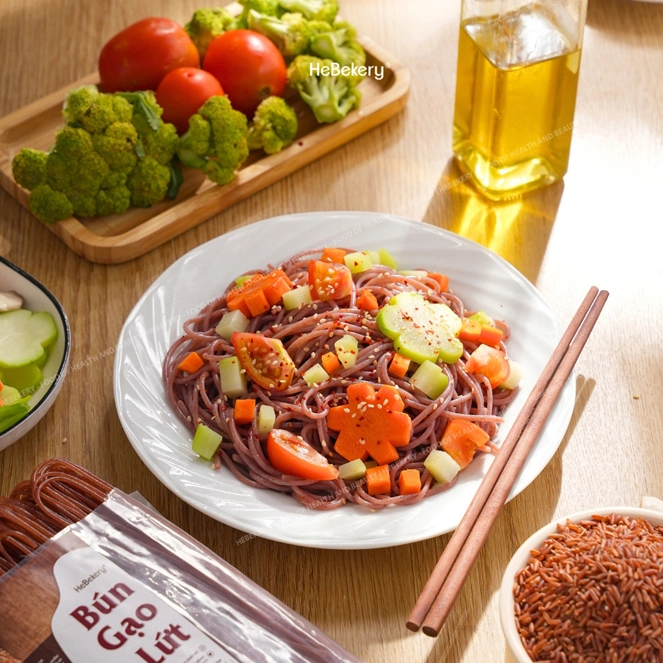 Bún gạo lứt phù hợp cho người ăn chay