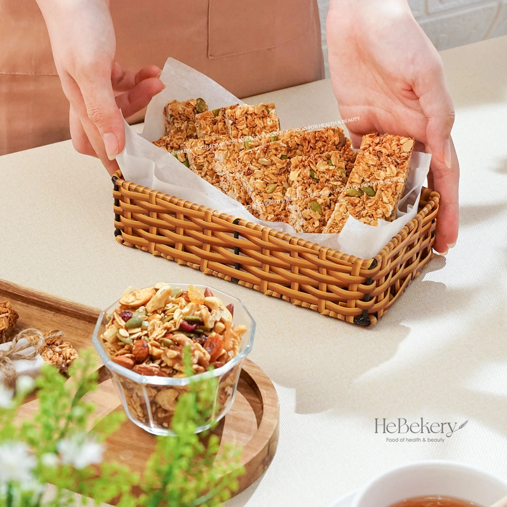 Thanh ngũ cốc gạo lứt thơm giòn đặc trưng của Hebekery