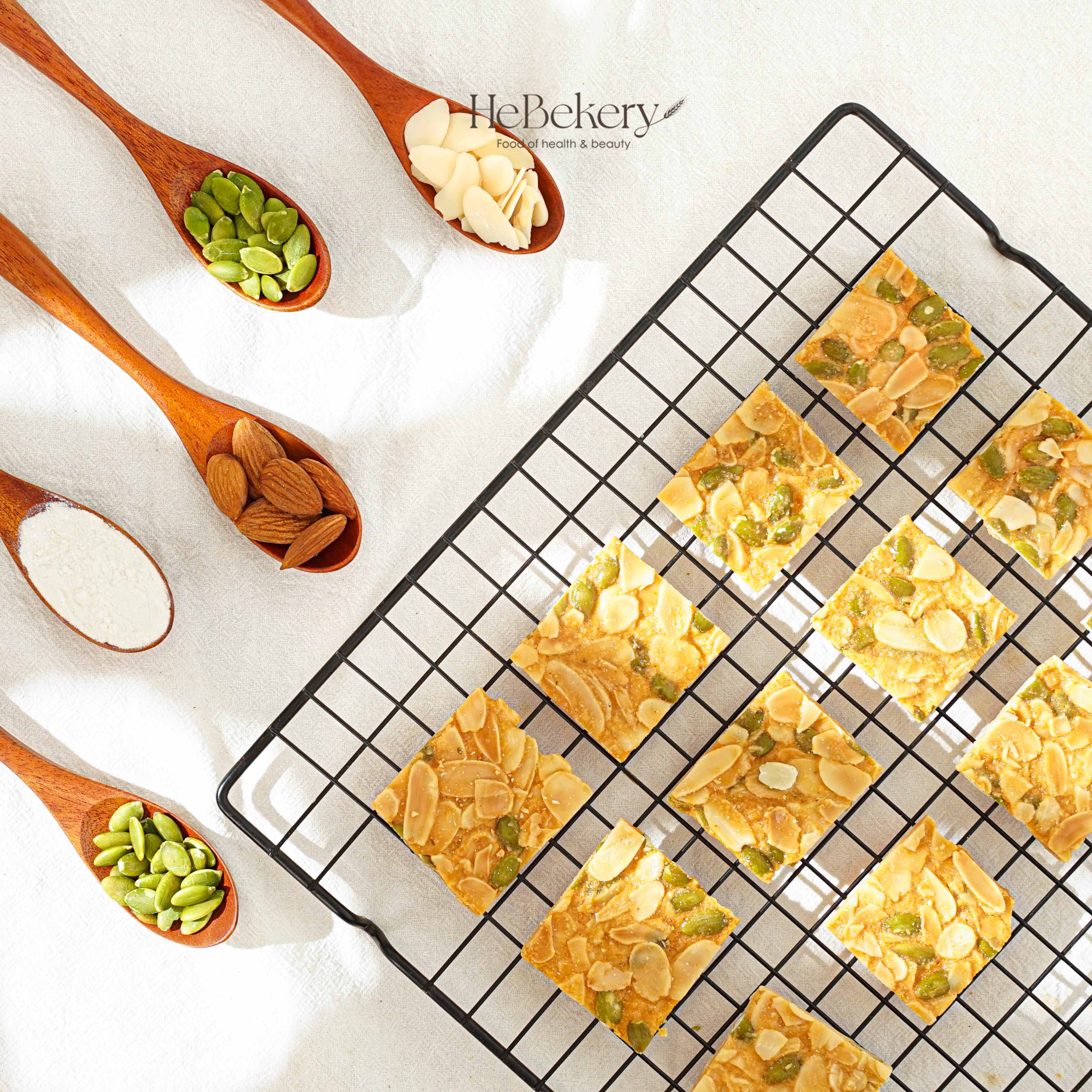 Bánh ngói hạnh nhân không có tinh bột, tốt cho người tiểu đường