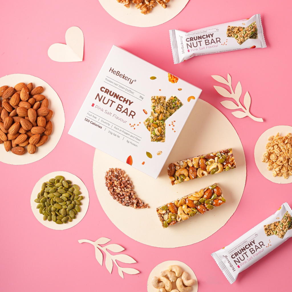 Thanh năng lượng Hebekery với hương vị phù hợp với người Việt
