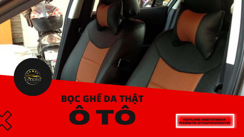 bọc ghế da thật cho ô tô như mới