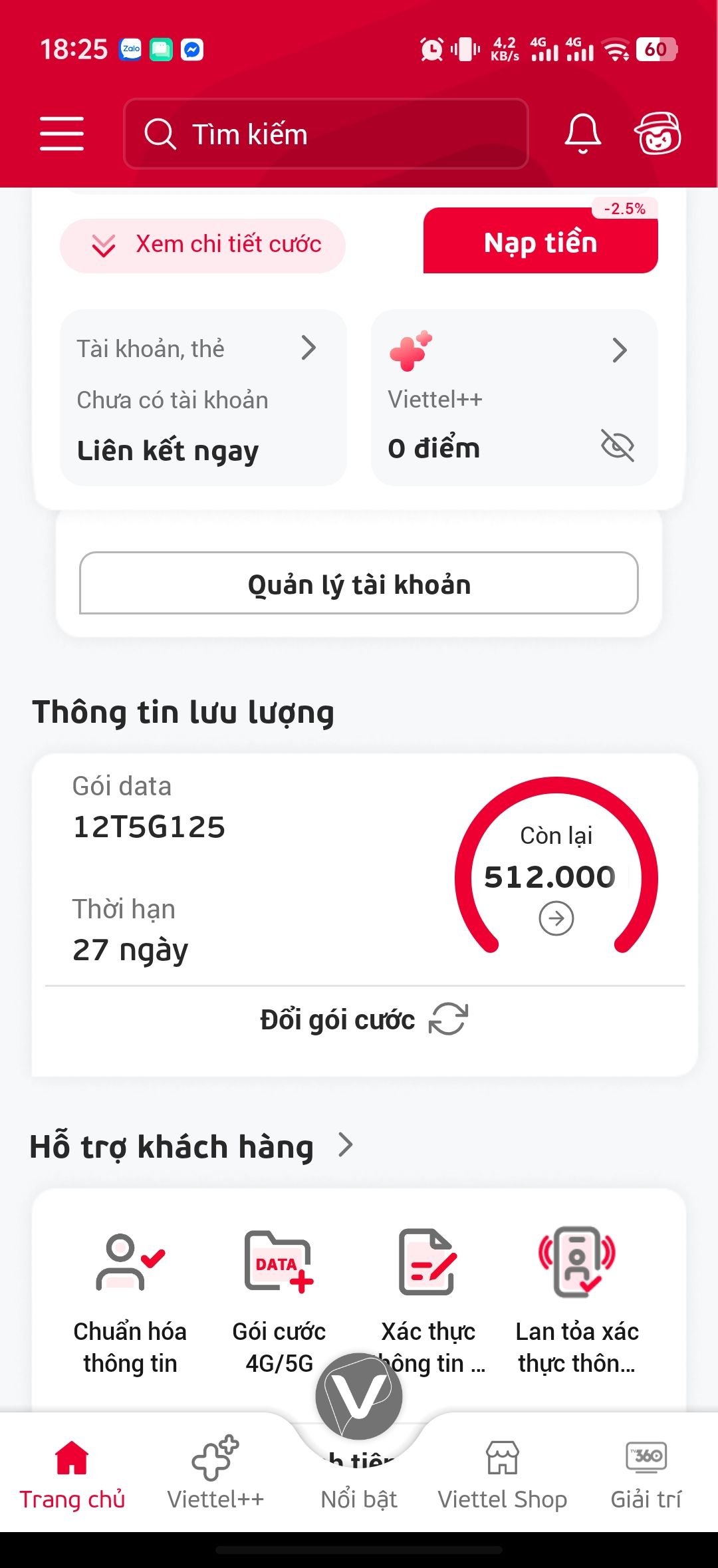 Sim 5G Viettel 125G125
