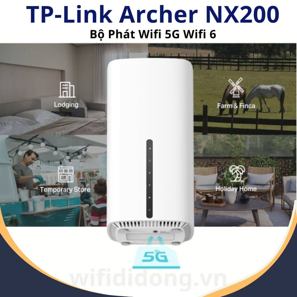 Router WiFi 5G TP-Link Archer NX200 | Bộ Phát Wifi 5G Wifi 6 Tốc Độ Vượt Trôi 4.67 Gbps, Băng Tần Kép | Hàng Chính Hãng