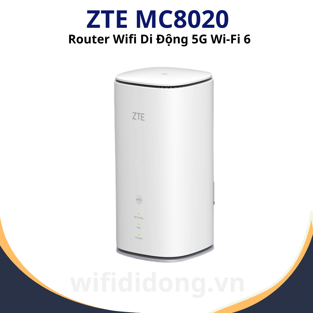 ZTE MC8020 | Router Wifi Di Động 5G Wifi 6, Băng Tần Kép, Tốc Độ 5400Mbps | Bảo hành 12 tháng 1 đổi 1