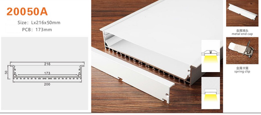 Thanh nhôm định hình led YG-20050A